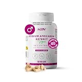 HSN Extracto de Pygeum Africanum 100mg (15% fitosteroles) | 120 Cápsulas Vegetales | 1000mg Equivalencia Corteza Ciruelo Africano | 10x Veces Más Concentrado | No-GMO, Vegano, Sin Gluten