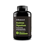 Enzimas Digestivas - 10 Enzimas con Bromelaína y Papaína - 180 Cápsulas | con Calcio, Lactasa, Lipasa, Proteasa, Amilasa, Celulasa - 200 mg por Cápsula - 1 al Día, 6 Meses de Suministro - Zenement