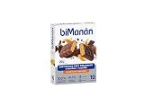 BIMANÁN - Barritas Sustitutivas equivalentes a una comida. Ayudan a controlar tu peso. Ricas en Fibra. Sabor Chocolate Negro con Naranja, Caja (10 uds)