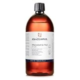 Naissance Aceite de Nuez de Macadamia (No. 234) - 900ml - Natural, Refinado - para Piel Seca, Como Hidratante Ligero, Cabello, Rostro, Cuerpo, Mezclas de Masaje