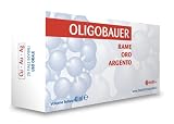 Bauer – Oligobauer cobre oro plata – 20 ampollas de 2 ml energizantes con cobre dorado y plata