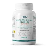 HSN Silicio Natural Complex | 120 Cápsulas Vegetales | Silicio de ALTA Biodisponibilidad procedente de OSA (Ácido Ortosilícico estabilizado con Colina) + Exudado de Bambú | No-GMO, Vegano, Sin Gluten