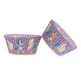 dekora - Cápsulas para Cupcakes Bluey y Bingo de Papel, 25 Uds., Ø 5 cm | Moldes de papel para magdalenas y cupcakes con Bluey y Bingo; 25 unidades, Ø 5 cm x 3 cm de alto, para fiestas temáticas.