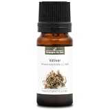 VETIVER - 10 mL - Aceite Esencial Orgánico - 100% Puro, Natural, Quimiotipado y Certificado Cosmos