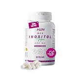 HSN Inositol 500mg - Myo-Inositol con Zinc, Cromo y B6-120 Cápsulas | Dosis diaria de 1500mg de Mioinositol. No-GMO, Vegano, Sin Gluten