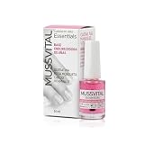 MUSSVITAL Essentials Base Endurecedor de Uñas, 14 ml, Queratina, Rosa Mosqueta, Calcio, Vitamina E, Proporciona una Resistencia Adicional Contra Posibles Roturas de Golpes