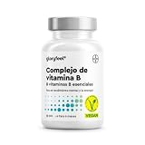 Vitamina B Complex - Alta Dosis con B1, B2, B3, B5, B6, B12 - Con Biotina (B7) y Ácido fólico (B9) - Energía y Vitalidad - Las 7 Vitaminas B en una pastilla - Vegano, Probado en laboratorio