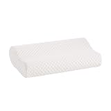 BIONATURE Almohada Cervical Antidolores, Viscoelástica con Núcleo de Carbono, Fibras de Bambú, Hipoalergénica y Antibacterial, 70x33x9/12 cm