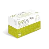DR Healthcare DAOfood Plus Enzima DAO 60 Cápsulas con Mini-comprimidos | Gastrorresistentes, con Quercetina y Vitamina C. Contribuye al equilibrio de la histamina alimentaria y de la DAO