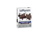 BIMANÁN - Barritas Chocolate Fondant - Sustitutivos de Comida para Adelgazar - 2 Barritas Equivalen a una Comida y Proporcionan 238 Calorías - Ricas en Fibra - Caja de 10 Unidades