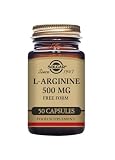 Solgar L-Arginina | Suplemento Alimenticio | 50 Cápsulas Vegetales