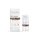 BELLA AURORA CC Cream Antimanchas SPF50+. Crema color tono medio 30 ml | Protege, despigmenta, unifica · SPF50+ UVA, UVB, IR y HEV · Efecto buena cara inmediato · Water resistant