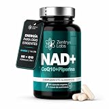 NAD+ con Nicotinamida Ribósido 300 mg Coenzima Q10 100 mg Piperina 9,5 mg Energía Celular y Apoyo a Mitocondrias Suplemento para Mujeres y Hombres con Estilo de Vida Activo 90 Cápsulas Veganas 3 Meses