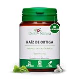 Dieti Natura Raíz de Ortiga - Complemento para Promover la Eliminación Urinaria - Extracto de Hoja de Ortiga que Favorece la Función Renal - Garantía sin OGM ni Gluten (Pack de 1)