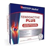 Forté Pharma Tendoactive Plus 20 Sticks Colágeno para Tendones y Ligamentos | Colágeno hidrolizado con glucosamina, condroitín y vitamina C para la movilidad de articulaciones tendones y ligamentos.