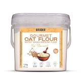 Weider Gourmet Oat Flour. Harina de Avena Integral. Fuente de proteína con bajo contenido en azúcares. Sabor Neutro (1,9 kg)