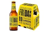Free Damm Cerveza sin Alcohol con Sabor Limón, 6 x 25cl, 1500 mililitro, 6