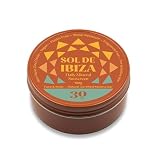 Sol De Ibiza - Protector Solar Natural Mineral SPF30 - Cara & Cuerpo - Óxido de Zinc Non Nano - Vegano - Plastic Free - Resistente al agua - Nutritiva y calmante - NUEVA TEXTURA CREMOSA