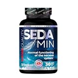 Cápsulas SEDAMIN | Apoyo de la relajación mental y un Sueño de Calidad | con Ashwagandha, Pasiflora, Glicinato de magnesio y Vitaminas del Complejo B | 30 cápsulas