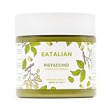 EATALIAN by AMZ BETTER Crema de Pistacho, Deliciosa Crema para Untar con un Sabor Dulce y Único, Ideal para Pan, Perfecta con Helado, Excelente para Dubai Chocolate, 200 gr Made in Italy