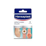 Hansaplast Apósito adhesivo para callos, ayuda a eliminar callos y durezas, tratamiento para pies con ácido salicílico, alivio inmediato del dolor por presión, 8 unidades