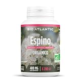 ✿ Espino Blanco Orgánico - 1200 mg por dosis diaria - 200 comprimido - Alta Concentración, Formato Ahorro, Premium y Vegetal