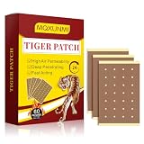 MQXUNMI Parches de tigre, 60 parches ultra fuertes para aliviar el dolor, ajenjo natural que alivia el dolor muscular, parches de calor para aliviar el dolor muscular de espalda, rodilla y hombro