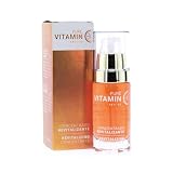 N&D Sérum Facial Vitamina C Antioxidante Iluminador 30 ml | Textura sedosa de rápida absorción, también prebase de maquillaje, con aceites de naranja, limón y kiwi, dosificador preciso