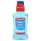 Colgate Plax Cool Mint enjuague bucal con CPC, 250 ml (paquete de 1)