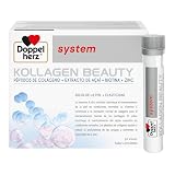 Doppelherz system KOLLAGEN BEAUTY - Complemento Alimenticio para Piel con Péptidos de Colágeno, Extracto de Açai, Biotina, Vitamina A, C y E, Zinc y Cobre, Sin Gluten ni Lactosa, 30 Viales