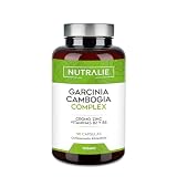 Garcinia Cambogia 2000mg - 60% HCA - Cromo Zinc Vitamina B2 B6 | Para Mujer y Hombre, 90 Cápsulas Garcinia Complex Nutralie