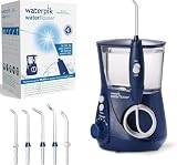 Waterpik Ultra Professional, Irrigador Dental de Sobremesa, Azul | Con agua a presión, Con sistema avanzado de control de presión mediante, 10 posiciones con 6 boquillas, Eliminación de placa