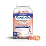 VITALDIN Gominolas de Calcio y Vitamina D3 - Niños y Adultos - 60uds