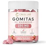 CALIU GUMMY | Magnesio Gummies | Citrato de Magnesio 250 mg | 90 Gominolas 3 Meses | Alta Absorción | Reduce Cansancio y Fatiga | Mejora el Sueño y la Energía | Soporte Muscular y Nervioso | Vegano