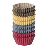 Tescoma - Pack 200 Moldes de Papel 4 cm Delicia - Multicolor - Mini Cápsulas para Cupcakes y Repostería - Resistentes al Calor - Desechables