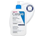CeraVe, Loción Hidratante Intensiva, Hydro-Urea™ y 3 ceramidas, 473 ml | Restaura la barrera cutánea, hidrata profundamente y alivia la picazón causada por la piel seca.