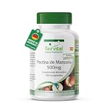 fairvital Pectina de manzana 500mg comprimidos, 100 comprimidos, con fibra soluble, calcio y vitamina C, VEGANO