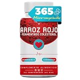 LEVATURA DE ARROZ ROJO - 365 Tabletas (12 meses de suministro) | Levadura Roja de Arroz Colesterol | 2,9 mg de Monacolina K | Arroz Rojo, con Coenzima Q10 | 100% Natural