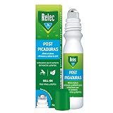 Relec Roll-On Post Picaduras Mosquitos, Insectos y Plantas (+1 año), 15 ml | Alivia el picor, calma la piel irritada, insectos y ortigas, uso familiar, apto para niños, dermatológicamente testado