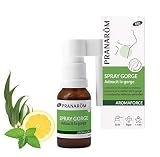 Pranarôm | Aromaforce | Spray garganta | aceites esenciales biológicos | Contiene eucalipto Globulus que favorece el confort de la garganta y apoya las defensas naturales | 15 ml