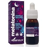 Soria Natural Melatonina Pura Gotas 1.8 mg - Sueño Melatonina Gotas para Dormir Profundamente, 100% Pura - Melatonina Niños y Adultos - Bote de 50ml