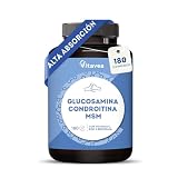 Glucosamina Condroitina y MSM - Enriquecido con Vitamina C y Zinc - 90 Días | Fórmula Avanzada Para Huesos y Cartílagos - Favorece La Movilidad y Flexibilidad - Confort Diario - 180 Comprimidos - Vitavea