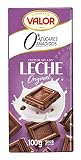Valor - Chocolate con Leche Sin Azúcares Añadidos, 100 g | Chocolate con leche sin azúcares añadidos y chocolate sin gluten, tableta de 100 g