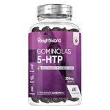 Gominolas de 5-HTP - 60 Unidades con Triptófano y Melisa, Veganas | Sabor Natural a Fruta de la Pasión, Para 1 Mes - Sin Gluten y Sin OGM
