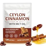Cápsulas de canela Ceilán con aceite MCT, alta absorción, sin OGM