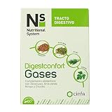 NUTRITIONAL SYSTEM Digestconfort Gases, 60 comprimidos, Blanco (185133)