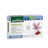 SANTIVERI- Positive Cápsulas, relajación y estados emocionales positivos / 40 cápsulas de azafrán y ashwaganda que contribuyen al bien