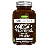 Igennus Omega 3 1000 mg EPA y DHA, Triglicéridos rTG, Certificado IFOS | Aceite de Pescado Ultrapuro, Alta Absorción con Astaxantina, Superconcentrado, 180 Cápsulas, Sabor Limón