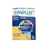 EPAPLUS Sleepcare Retard Balance 8 h con Triptófano, 60 Comprimidos | Complemento alimenticio con melatonina retard 8 h, triptófano y ashwagandha, que ayuda a conciliar el sueño y a relajarse