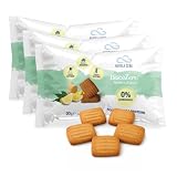 Nuvola Zero BiscoZero Limón y Jengibre, Galletas sin azúcar ni carbohidratos, Galletas Keto Proteicas, Sin Gluten ni Lactosa, Ricas en Fibra, Paquete de 3